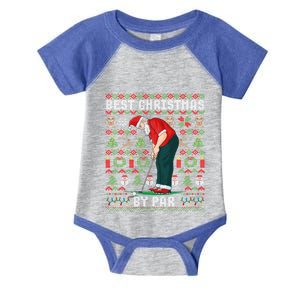 Ugly Christmas Golf Santa Claus Pun Gift Infant Baby Jersey Bodysuit