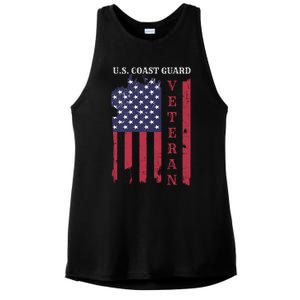 Us Coast Guard Veteran Appreciation Retiret Gift Ladies PosiCharge Tri-Blend Wicking Tank