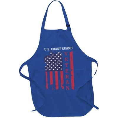 Us Coast Guard Veteran Appreciation Retiret Gift Full-Length Apron With Pockets