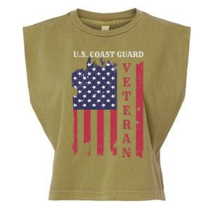 Us Coast Guard Veteran Appreciation Retiret Gift Garment-Dyed Women's Muscle Tee