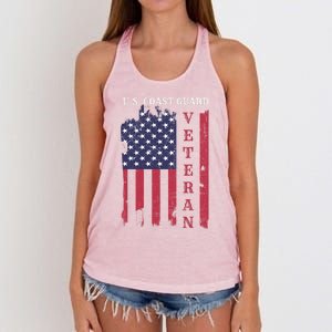 Us Coast Guard Veteran Appreciation Retiret Gift Women's Knotted Racerback Tank