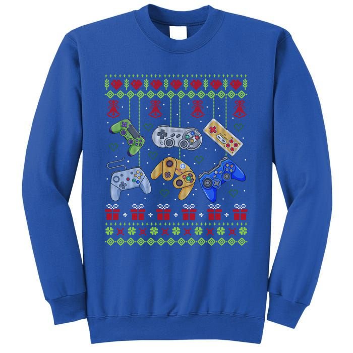 Ugly Christmas Gamers Video Game Controller Santa Elf Sweatshirt