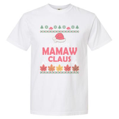 Ugly Christmas Grandma Gift Funny Santa Mamaw Claus Gift Garment-Dyed Heavyweight T-Shirt