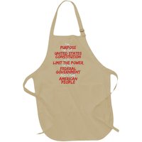 US Constitution Gift Constitution Clarification Full-Length Apron With Pockets