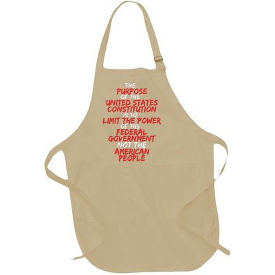 US Constitution Gift Constitution Clarification Full-Length Apron With Pockets