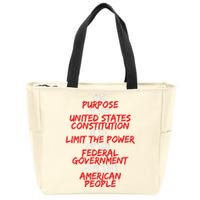 US Constitution Gift Constitution Clarification Zip Tote Bag