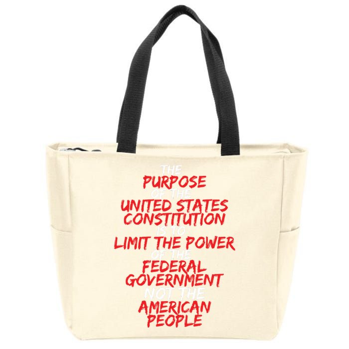 US Constitution Gift Constitution Clarification Zip Tote Bag