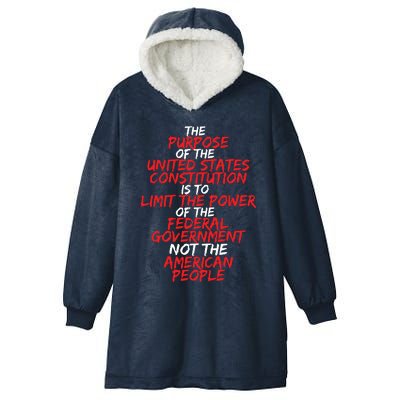 US Constitution Gift Constitution Clarification Hooded Wearable Blanket