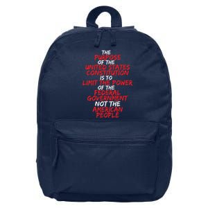 US Constitution Gift Constitution Clarification 16 in Basic Backpack