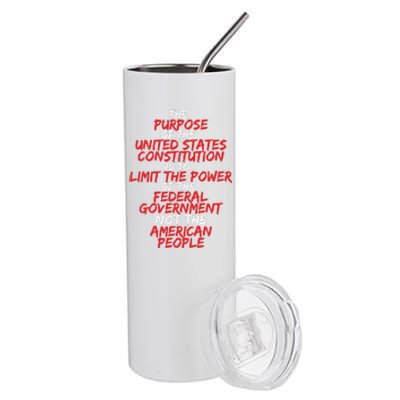 US Constitution Gift Constitution Clarification Stainless Steel Tumbler