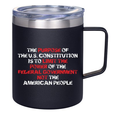 US Constitution Gift Constitution Clarification Pro 2A 12oz Stainless Steel Coffee Mug
