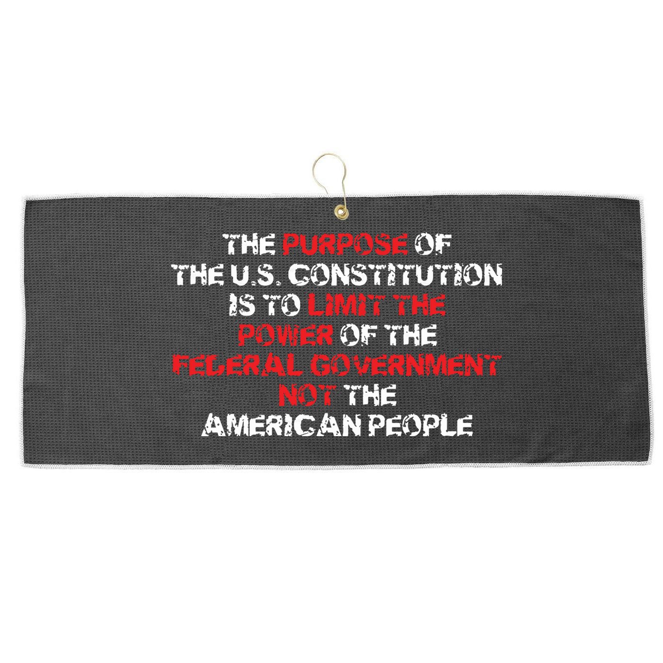US Constitution Gift Constitution Clarification Pro 2A Large Microfiber Waffle Golf Towel