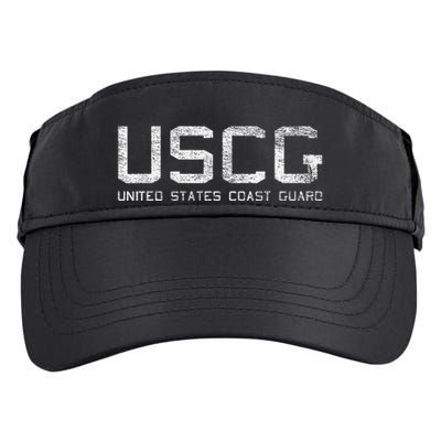 Us Coast Guard Uscg United States Anchor Adult Drive Performance Visor