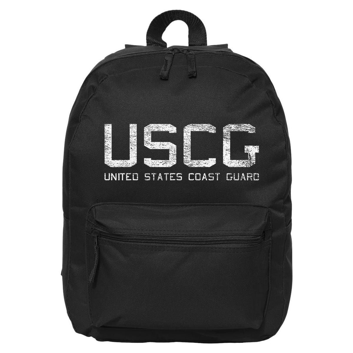 Us Coast Guard Uscg United States Anchor 16 in Basic Backpack