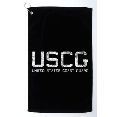 Us Coast Guard Uscg United States Anchor Golf Towel