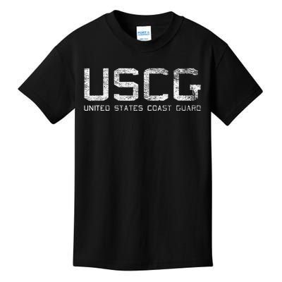 Us Coast Guard Uscg United States Anchor Kids T-Shirt