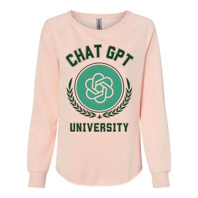 University Chat Gpt Womens California Wash Sweatshirt