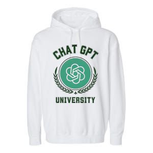 University Chat Gpt Garment-Dyed Fleece Hoodie