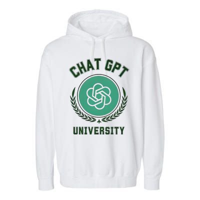 University Chat Gpt Garment-Dyed Fleece Hoodie