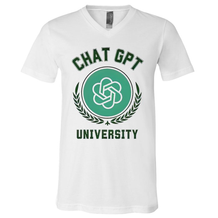 University Chat Gpt V-Neck T-Shirt