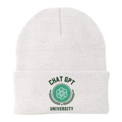 University Chat Gpt Knit Cap Winter Beanie