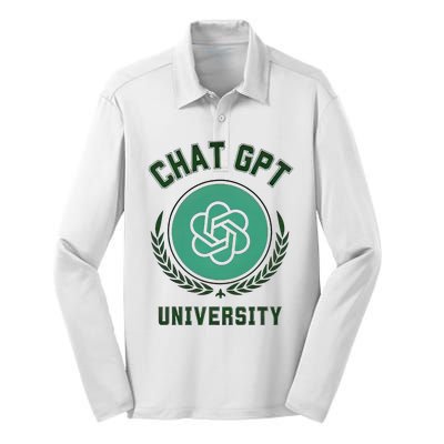 University Chat Gpt Silk Touch Performance Long Sleeve Polo