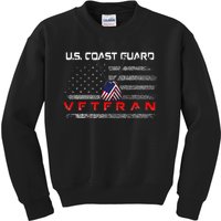 Us Coast Guard Veteran Veteran Flag Kids Sweatshirt