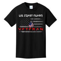 Us Coast Guard Veteran Veteran Flag Kids T-Shirt