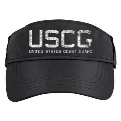 Us Coast Guard Uscg United States Anchor Adult Drive Performance Visor