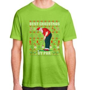 Ugly Christmas Golf Santa Claus Pun Gift Adult ChromaSoft Performance T-Shirt