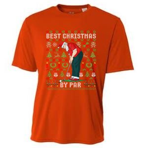 Ugly Christmas Golf Santa Claus Pun Gift Cooling Performance Crew T-Shirt