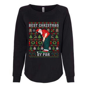 Ugly Christmas Golf Santa Claus Pun Gift Womens California Wash Sweatshirt