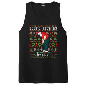 Ugly Christmas Golf Santa Claus Pun Gift PosiCharge Competitor Tank