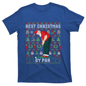 Ugly Christmas Golf Santa Claus Pun Gift T-Shirt