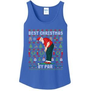 Ugly Christmas Golf Santa Claus Pun Gift Ladies Essential Tank