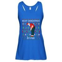 Ugly Christmas Golf Santa Claus Pun Gift Ladies Essential Flowy Tank