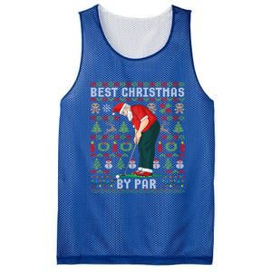 Ugly Christmas Golf Santa Claus Pun Gift Mesh Reversible Basketball Jersey Tank