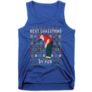 Ugly Christmas Golf Santa Claus Pun Gift Tank Top