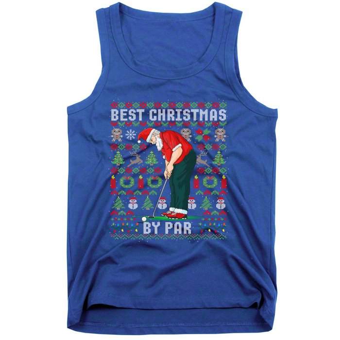 Ugly Christmas Golf Santa Claus Pun Gift Tank Top