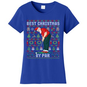 Ugly Christmas Golf Santa Claus Pun Gift Women's T-Shirt