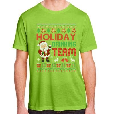 Ugly Christmas Holiday Drinking Team Gift Adult ChromaSoft Performance T-Shirt