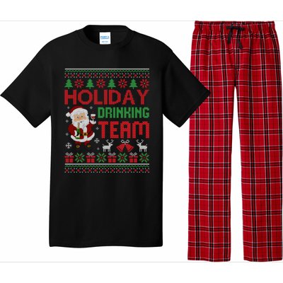 Ugly Christmas Holiday Drinking Team Gift Pajama Set