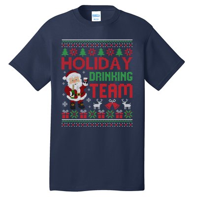 Ugly Christmas Holiday Drinking Team Gift Tall T-Shirt