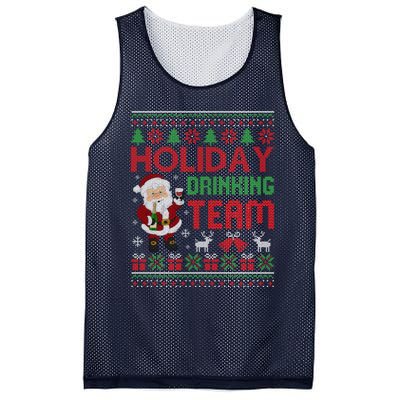 Ugly Christmas Holiday Drinking Team Gift Mesh Reversible Basketball Jersey Tank