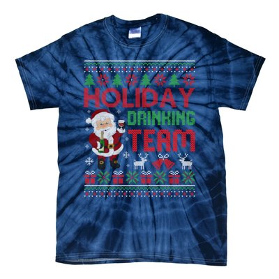 Ugly Christmas Holiday Drinking Team Gift Tie-Dye T-Shirt