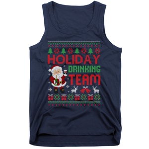 Ugly Christmas Holiday Drinking Team Gift Tank Top