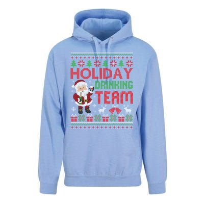 Ugly Christmas Holiday Drinking Team Gift Unisex Surf Hoodie