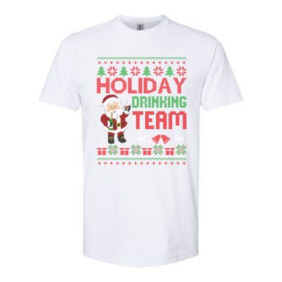 Ugly Christmas Holiday Drinking Team Gift Softstyle CVC T-Shirt