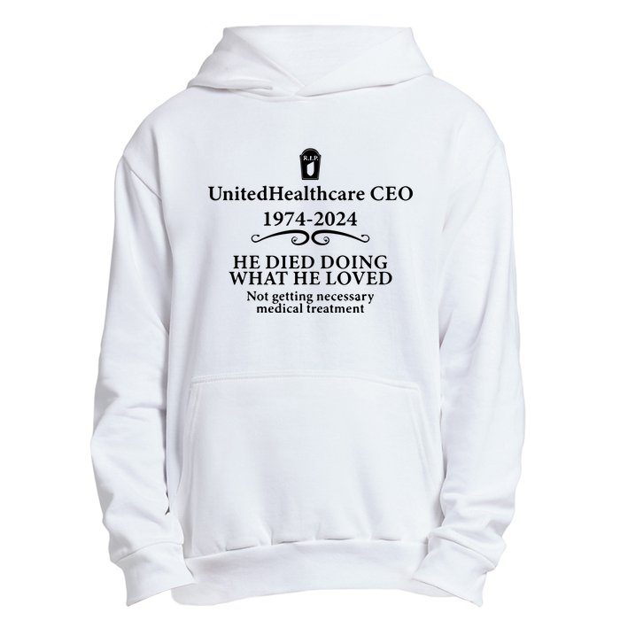 Unitedhealthcare Ceo He Died Doing What He Loved Brian Thompson Urban Pullover Hoodie