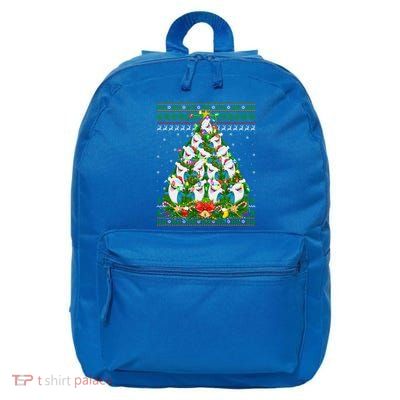 Ugly Christmas Hammerhead Shark Xmas Lighting Tree Shark 16 in Basic Backpack